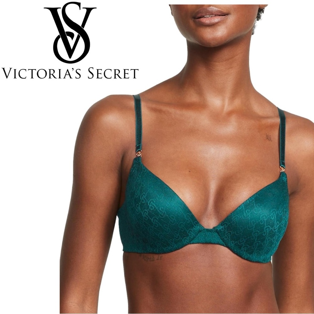 NWT Victoria's Secret Green Icon Push Up Bra
